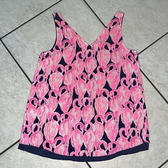 Lilly‎ Pulitzer Florin Reversible Sleeveless V-Neck Tank - Picture 8 of 11
